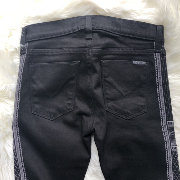 Hudson Tamara skinny embroidered pewter jeans 25 - Picture 4 of 11